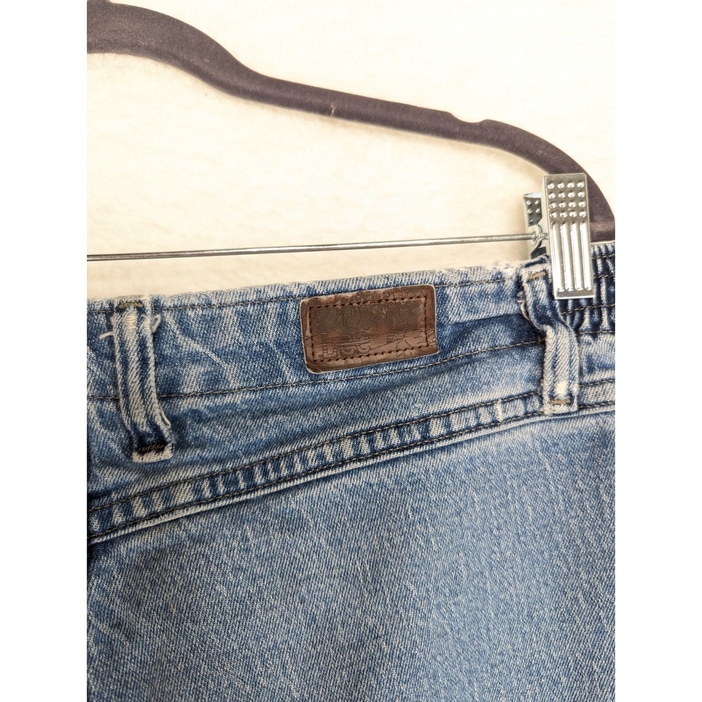 Vintage Lee Mom Jeans Women's Side Elastic at the Waist Med Wash 16 Petite - Picture 3 of 12